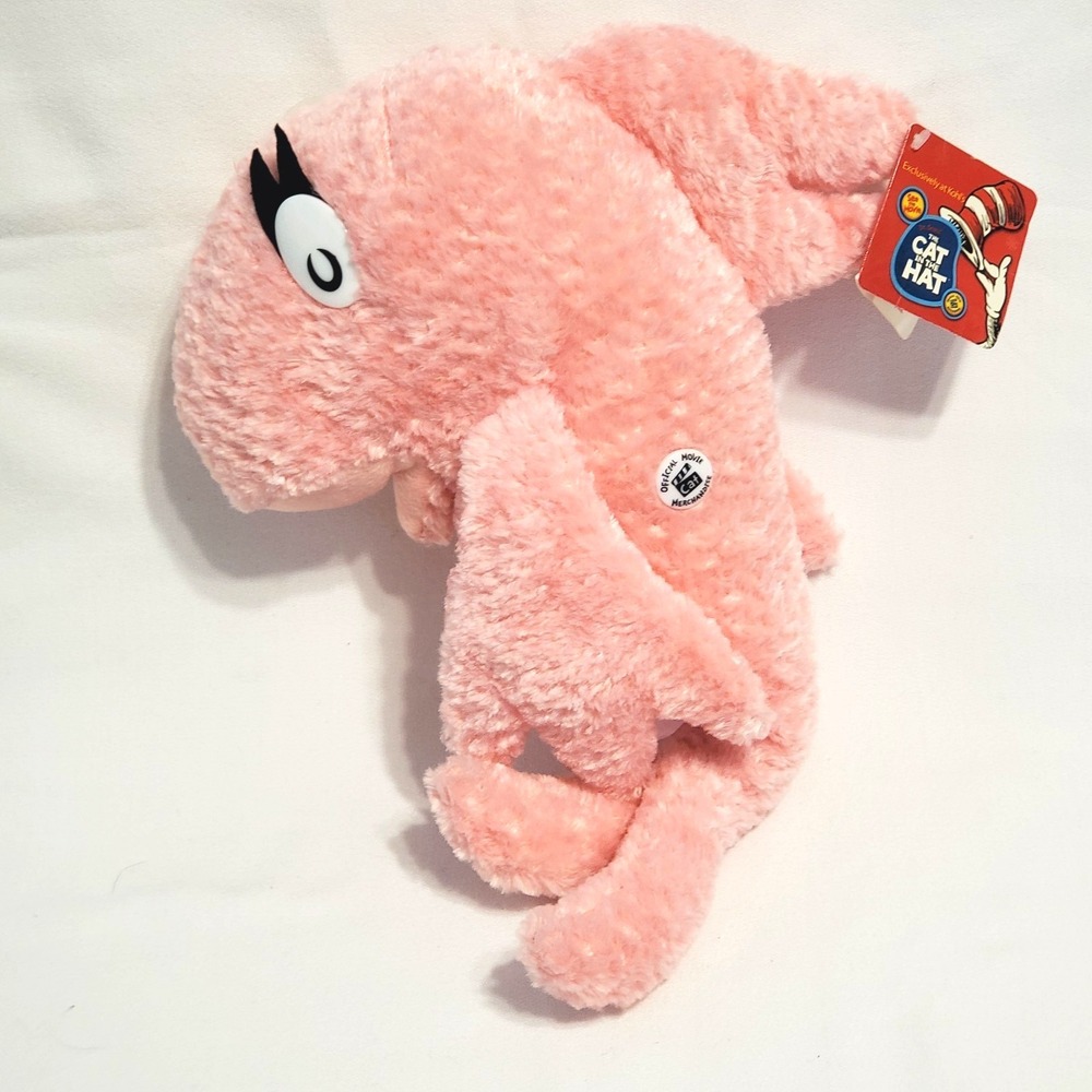 Pink Fish Dr Seuss The Cat in the Hat Movie 12" Kohl's Care 2003 Plush
